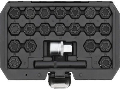 Bộ khẩu 1/2" mở ốc lốp xe Audi 22 chi tiết Yato YT-060304 - Ba Lan