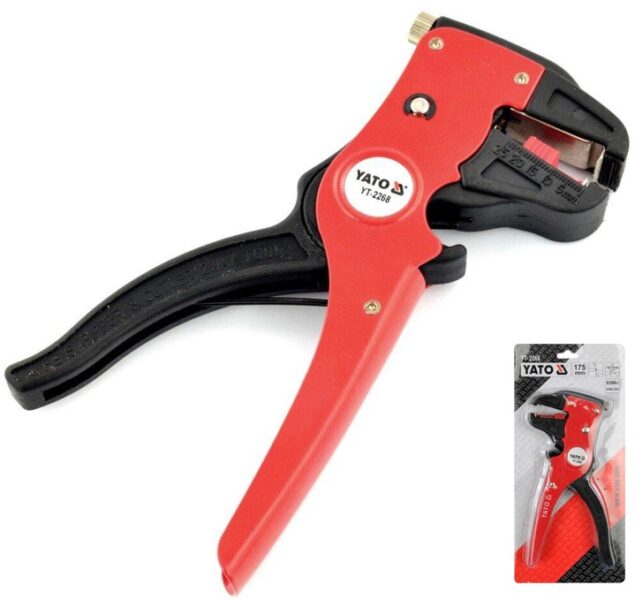 Kìm tuốt dây điện mỏ quạ tự động 175mm Yato YT-2268 - Ba Lan