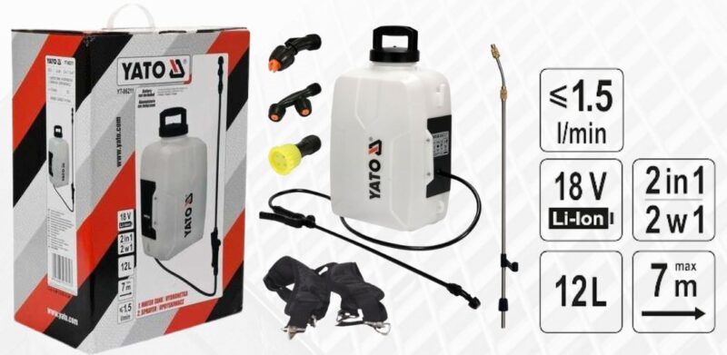 Máy phun thuốc khử trùng ,Trừ sâu Dùng Pin18V Yato YT-86211