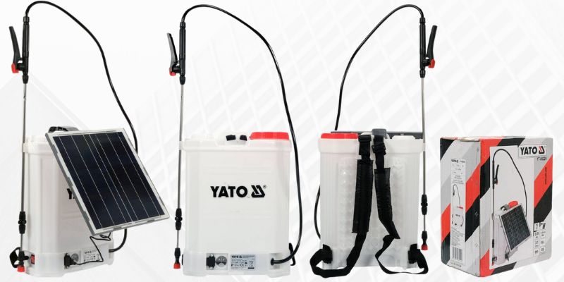 Máy phun thuốc trừ sâu PIN NĂNG LƯỢNG 15W Yato YT-86220 - Ba Lan