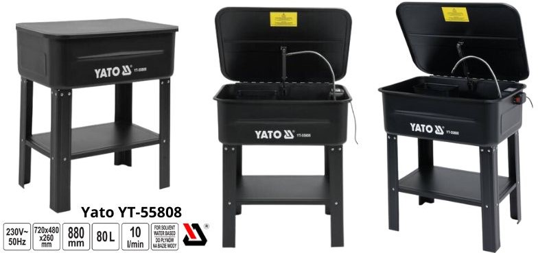 Máy rửa chi tiết 80L Yato YT-55808 - Ba Lan
