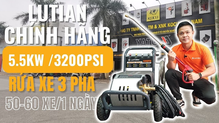 Máy Rửa Xe 3 Pha Lutian 5.5KW (3200PSI) 230 bar - Máy rửa xe tốt nhất cho gara chăm sóc xe