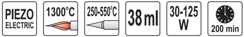 Mũi khò hàn 30-125W Yato YT-6706 - Ba Lan