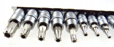 Bộ mũi vít hoa thị có lỗ T8-T55 12 chi tiết 1/4"-3/8" Yato YT-04332 - Ba Lan