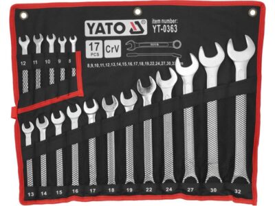 Bộ cờ lê vòng miệng hệ mét 17 chi tiết 8-32mm Yato YT-0363 - Ba Lan