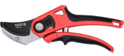 Kéo cắt cành điều chỉnh lưỡi 12/20mm cán nhựa 208mm Yato YT-88191 - Ba Lan