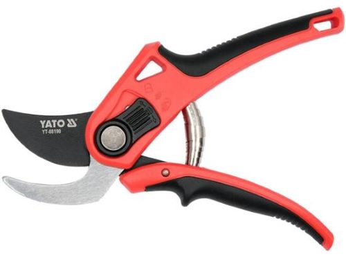 Kéo cắt cành điều chỉnh lưỡi 12/20mm cán nhựa 208mm Yato YT-88190 - Ba Lan