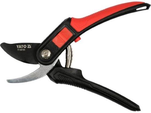 Kéo cắt cành điều chỉnh lưỡi 12/20mm cán nhựa 220mm Yato YT-88185 - Ba Lan