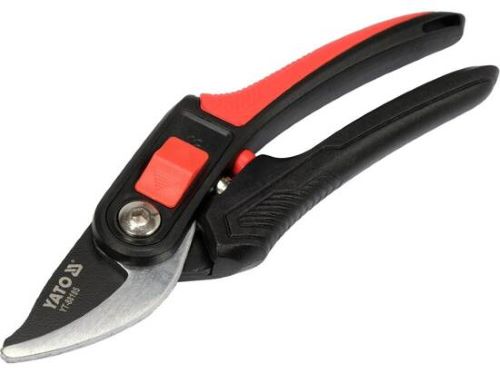 Kéo cắt cành điều chỉnh lưỡi 12/20mm cán nhựa 220mm Yato YT-88185 - Ba Lan