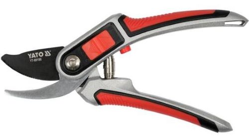 Kéo cắt cành điều chỉnh lưỡi 12/20mm cán nhôm 220mm Yato YT-88186 - Ba Lan