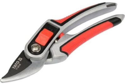 Kéo cắt cành điều chỉnh lưỡi 12/20mm cán nhôm 220mm Yato YT-88186 - Ba Lan