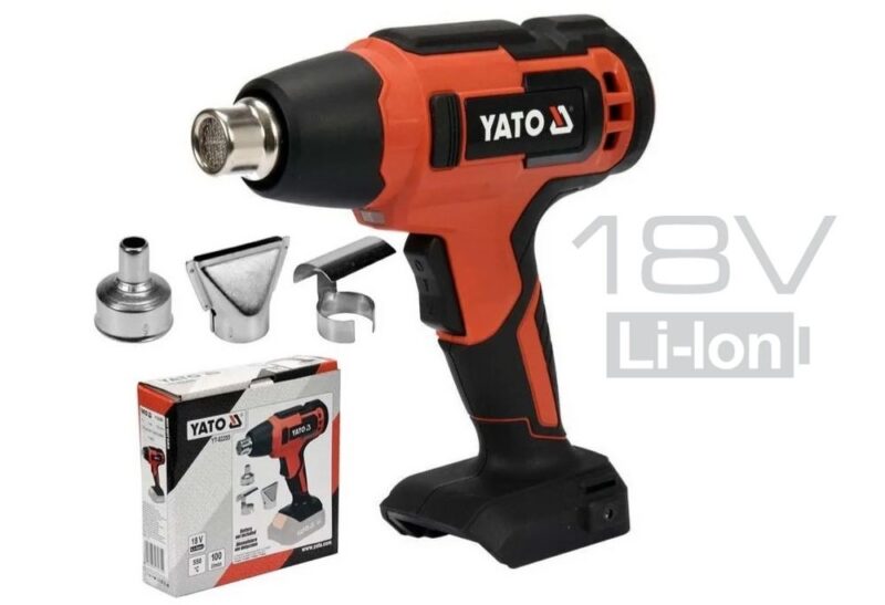 Súng khò hơi dùng PIN 18V 250W Yato YT-82285 ( Thân máy )