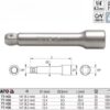 Thanh nối dài 1/4" 51mm linh hoạt nghiêng góc 8° Yato YT-1433 - Ba Lan