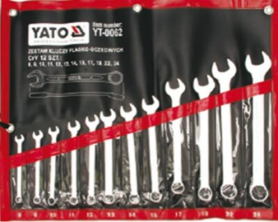 Bộ cờ lê vòng miệng hệ mét 12 chi tiết 8-24mm Yato YT-0062