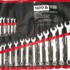 Bộ cờ lê vòng miệng hệ mét 17 chi tiết Yato YT-0067
