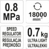Máy căt đĩa 75mm khí nén siêu nhẹ YATO YT-09717