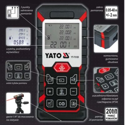 Máy đo khoảng cách Laser 40M Yato YT-73125