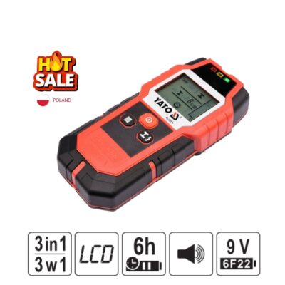 Máy dò kim loại, dây điện trong tường 3in1 Yato YT-73131 Ba Lan