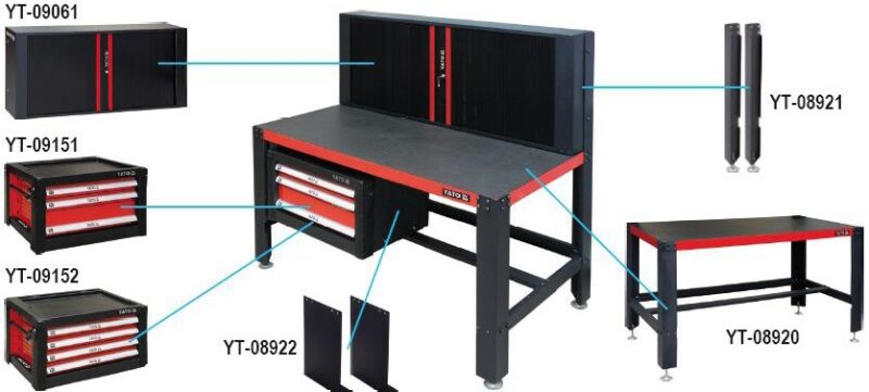 Bàn Nguội Cơ Khí Yato YT-08920 Các Option Bàn Nguội Cơ Khí Yato YT-08920