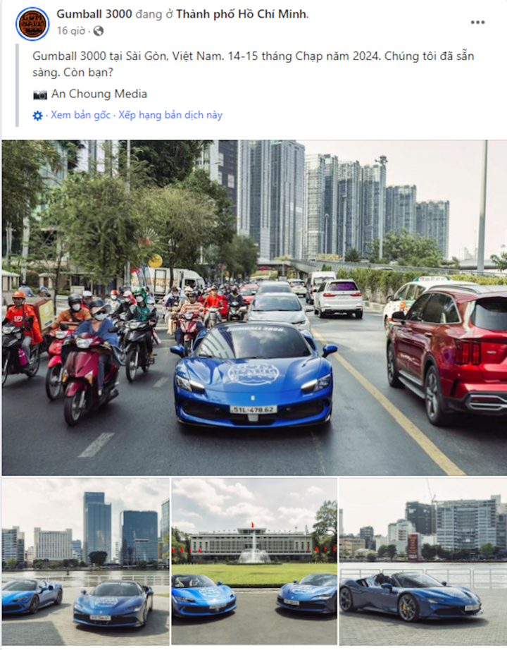 Gumball 3000 Hành trình siêu xe đẳng cấp và sứ mệnh nhân đạo tại Việt Nam
