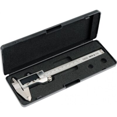Thước inox cặp cơ khí điện tử 0-150mm Yato YT-7201 - Ba Lan