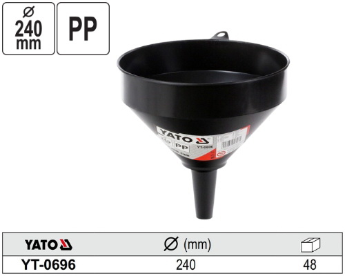 Phễu châm nhớt Φ240mm Yato YT-0696 - Ba Lan