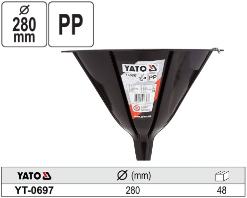 Phễu châm nhớt Φ280mm Yato YT-0697 - Ba Lan
