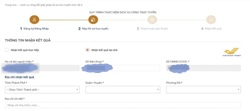 Hướng dẫn đổi giấy phép lái xe trực tuyến tại nhà