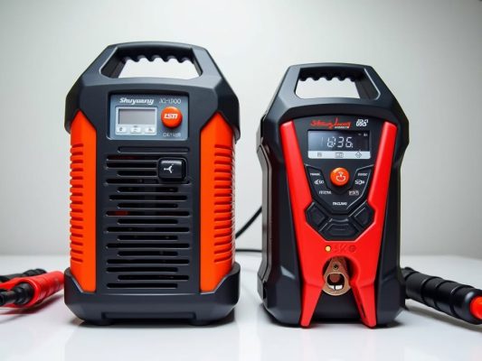 So Sánh Sức Mạnh Máy Nạp Và Khởi Động Ắc Quy Shuguang JQST-1500 So Với Yato YT-83060: 1500A Đấu Với 300A