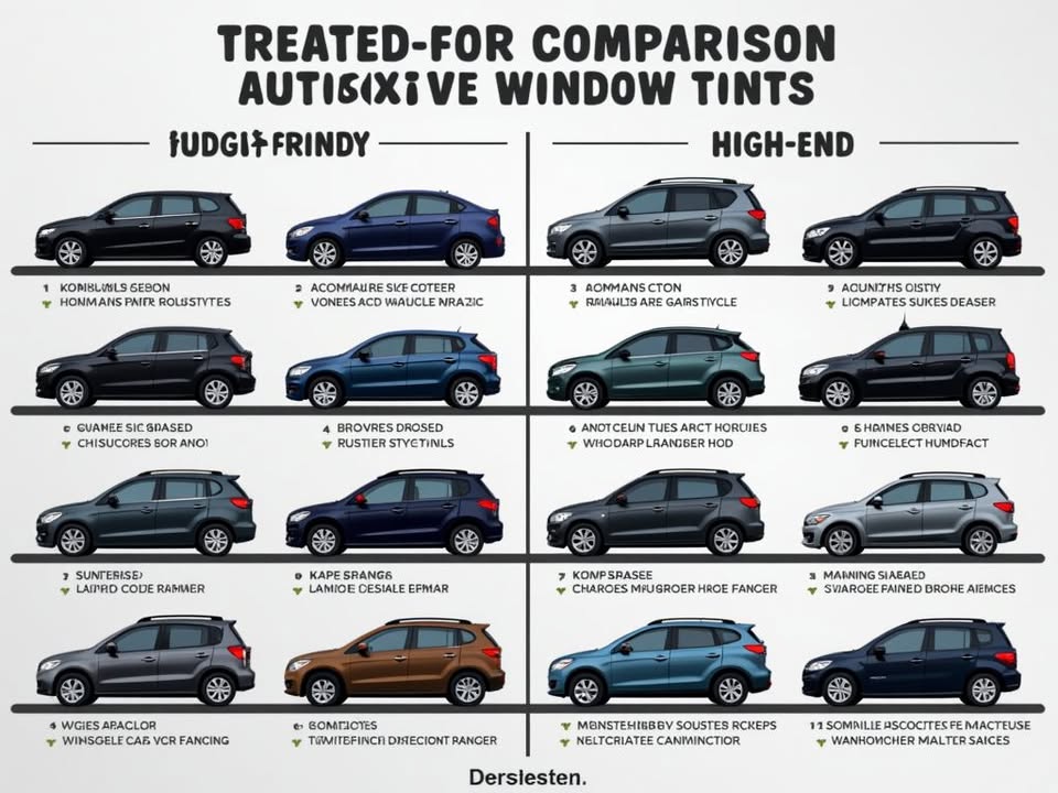 Bảng So Sánh Chi Tiết Các Loại Phim Cách Nhiệt Ô Tô Từ Giá Rẻ Đến Cao Cấp