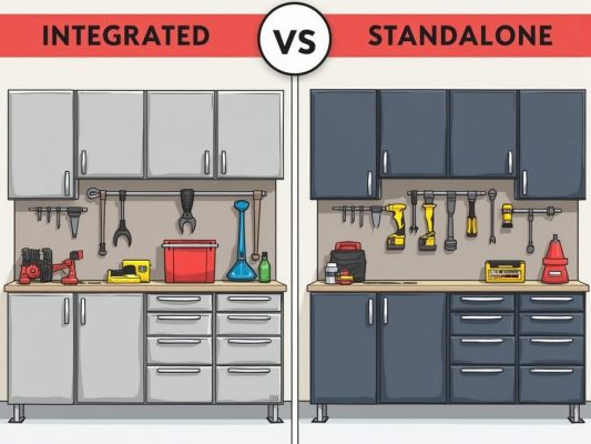 Tủ Đồ Nghề Gara: Tích Hợp Hay Tách Bộ? Bí Quyết Chọn Tủ Hoàn Hảo