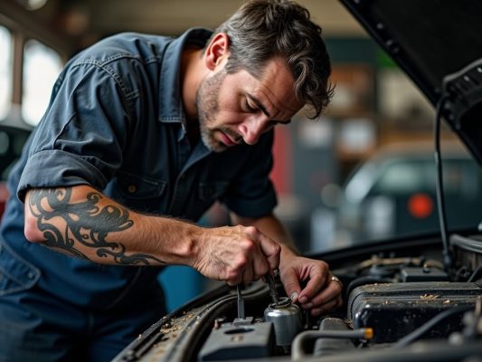 Đằng Sau Vết Nhớt: Nhật Ký Một Ngày Của Thợ Gara