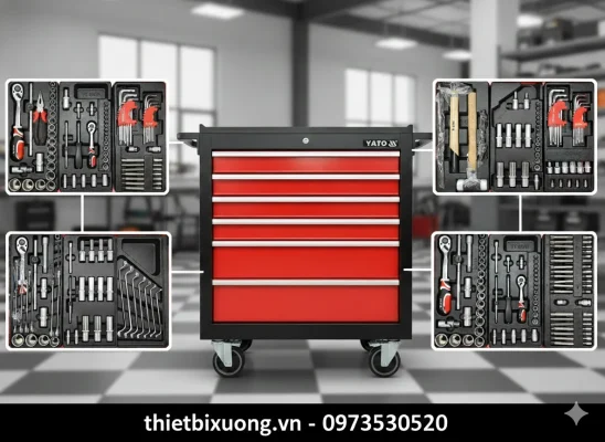 Tủ Dụng Cụ Sửa Chữa 185 Chi Tiết Yato – Giải Pháp Đầu Tư Hiệu Quả Cho Gara