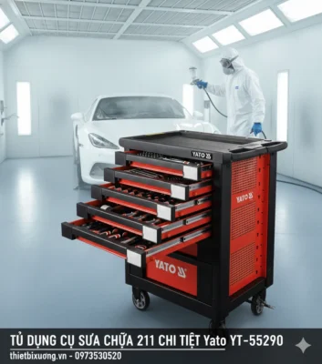 Tủ Đồ Nghề YATO YT-55290 211 Món – Lựa Chọn Tối Ưu Cho Chủ Gara & Nhà Máy
