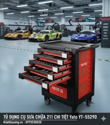 YATO YT-55290 – Bộ 211 Món Công Cụ Cầm Tay Đầy Đủ Cho Kỹ Thuật Viên