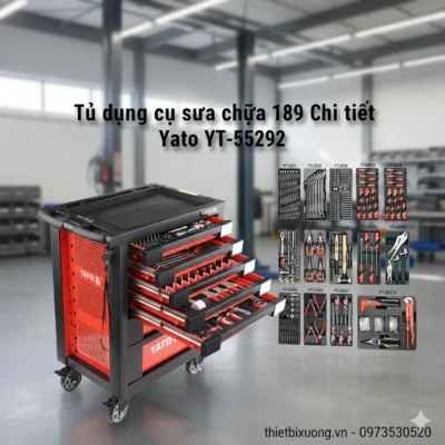 Tại Sao Nên Chọn Tủ Đồ Nghề YATO YT-55292 189 Chi Tiết Cho Xưởng Sửa Chữa?