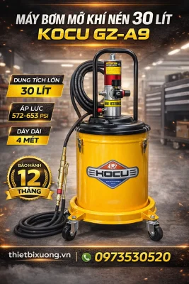 Xả Kho Máy Bơm Mỡ 30 Lít KOCU GZ-A9 Ưu Đãi Lên Đến 15%