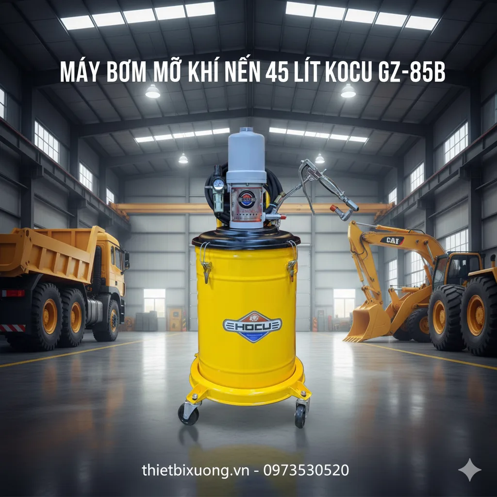 So Sánh Máy Bơm Mỡ KOCU GZ-85B 45 Lít Và Các Dòng Máy Cùng Phân Khúc