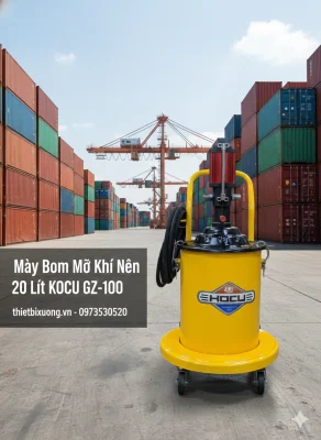 Máy Bơm Mỡ Khí Nén 20 Lít KOCU GZ-100 – Bền Bỉ, Phù Hợp Thợ Sửa Chữa Chuyên Nghiệp