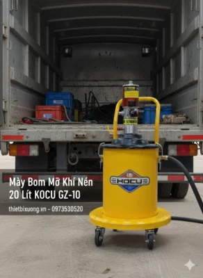 KOCU GZ-10 – Máy Bơm Mỡ 20 Lít Dễ Sử Dụng, Tối Ưu Thời Gian Bảo Dưỡng
