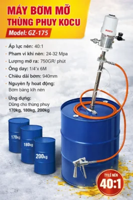 Thiết Bị Bơm Mỡ Chuyên Dụng Cho Gara & Xưởng Dịch Vụ: KOCU GZ-175