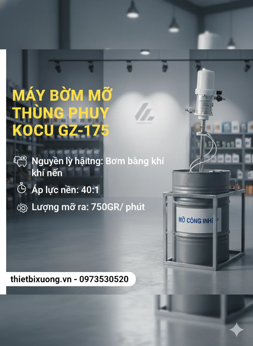 Đừng Để Bơm Mỡ Thủ Công Làm Chậm Tiến Độ – Hãy Chọn KOCU GZ-175!