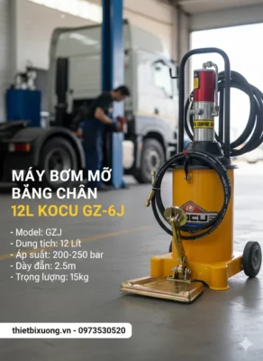 Máy Bơm Mỡ Bằng Chân KOCU GZ-6J – Rảnh Tay Thao Tác, Hiệu Quả Gấp Đôi!