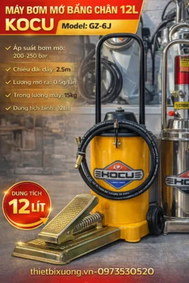 KOCU GZ-6J: Giải Pháp Bơm Mỡ Cơ Động – Không Cần Khí Nén, Điện.