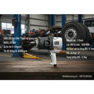 Súng bắn bu lông KC-860 1 inch ngắn – Làm gầm, mở quang nhíp