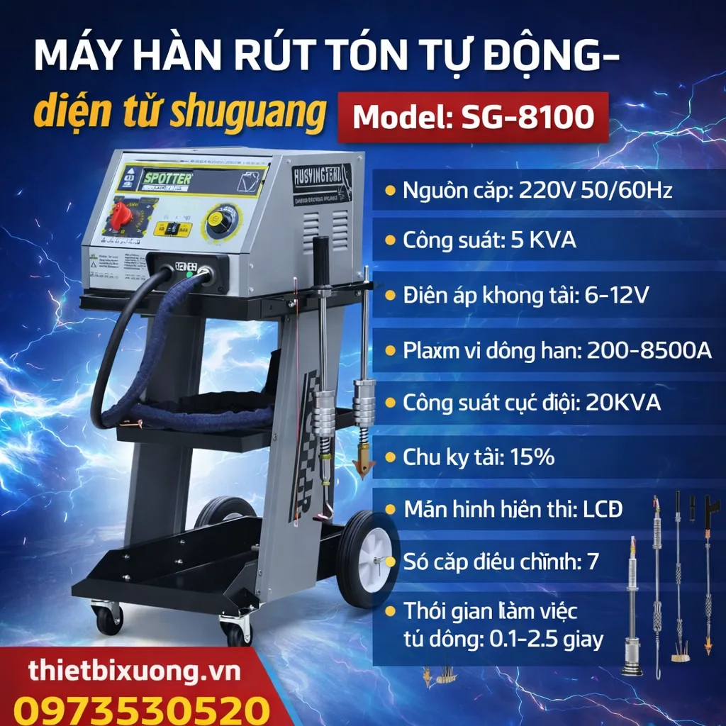 Máy Rút Tôn Ô Tô Shuguang SG-8100 – Thiết Bị Không Thể Thiếu Cho Xưởng Đồng Sơn