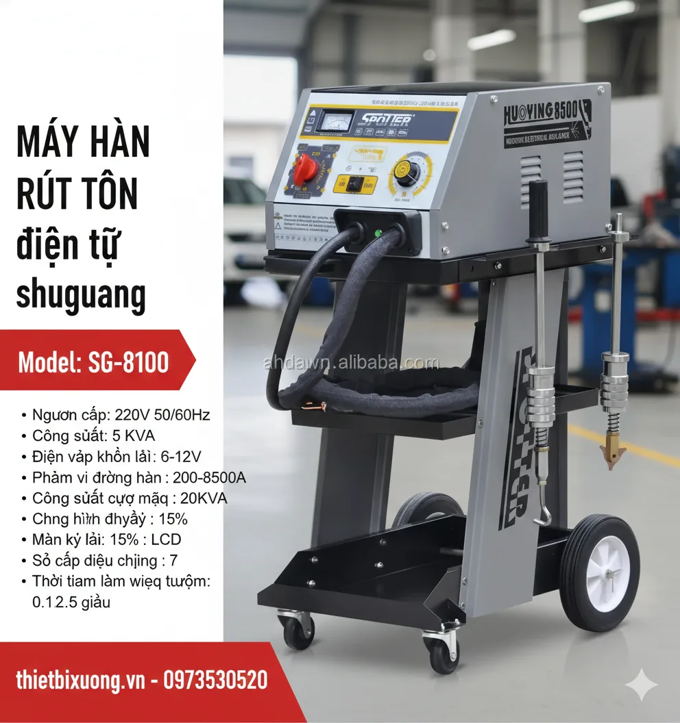 Máy Hàn Rút Tôn SG-8100 Shuguang – Thiết Bị Hàn Giật Tôn Chuyên Dùng Cho Gara