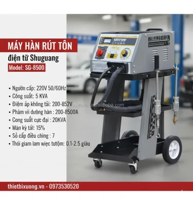 Máy Hàn Rút Tôn Điện Tử SG-8500 – Điều Chỉnh 7 Cấp, Hiệu Suất Ổn Định