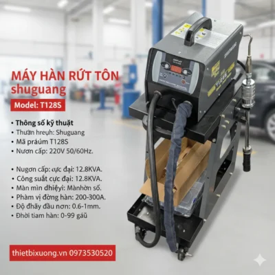 Máy Hàn Rút Tôn Shuguang T128S – Thiết Bị Kéo Nắn Vỏ Xe Chuyên Nghiệp Cho Gara Đồng Sơn